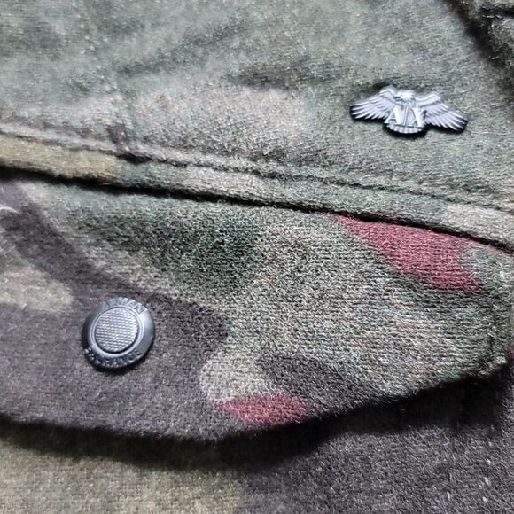 Armani Exchange Wool Cargo Military Print Pants - Picture 9 of 13